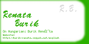 renata burik business card